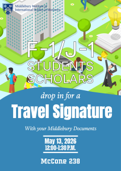 Drop-in Travel Signature Event

Join the International Student & Scholar Services (ISSS) Drop-in Travel Signature Event! A one-stop opportunity for F-1 and J-1 students & scholars to get their documents signed to ensure they’re ready to return to the U.S. without any issues. Bring your I-20 or DS-2019 & passport with visa (if applicable).

Date: Wednesday, May 13, 2026 
Time: 12:00 – 2:00 PM 
Location: McCone Room 238