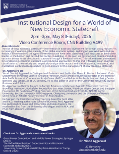 Institutional Design for a World of New Economic Statecraft