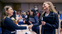 Students Meeting Recruiters