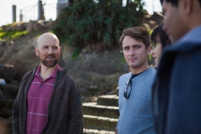 Photo of Jason Scorse looking at students