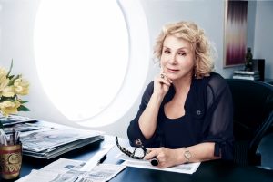 Shelley Komarov at her desk