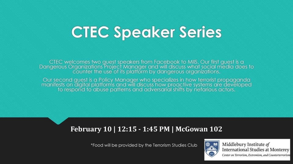 CTEC Speaker Series - Facebook