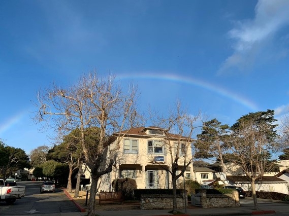 Rainbow Over Center for the Blue Economy building 2019