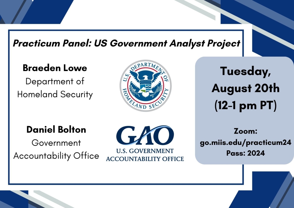 Practicum Panel on Community Solutions 