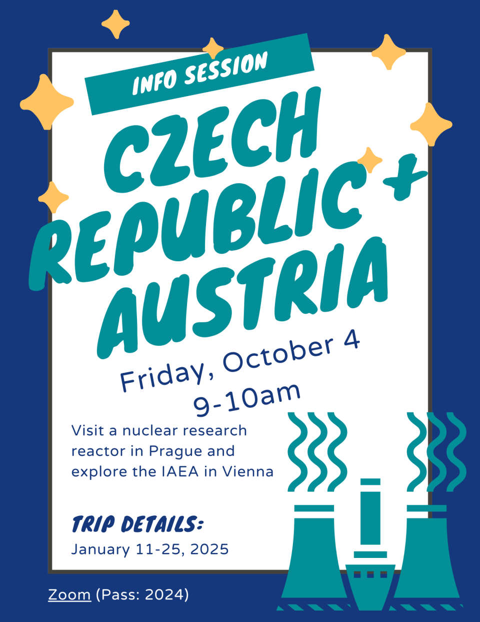 flyer for czech republic + austria trip