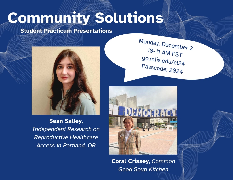 flyer with panel presenters