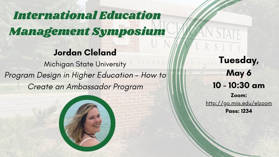 Jordan Cleland IEM Symposium Presentation
