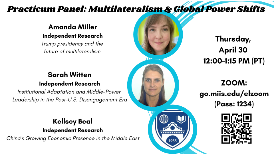  Practicum Panel: Multilateralism & Global Power Shifts