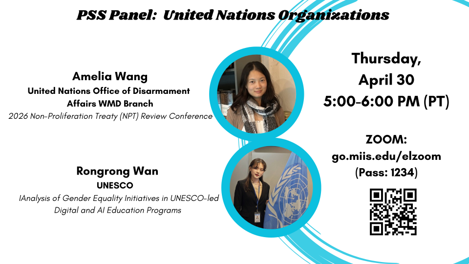  PSS Panel:  United Nations Organizations