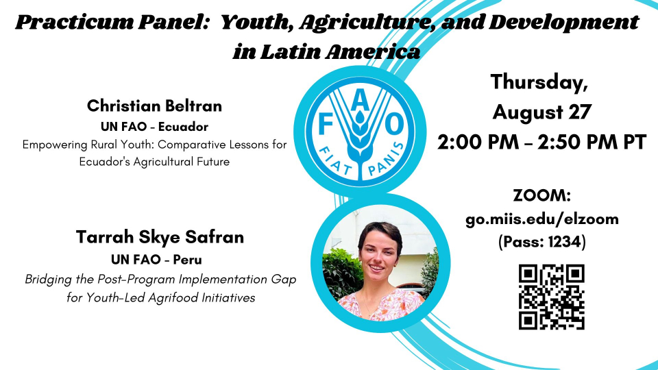 FAO Panel Practicum Summer 2026