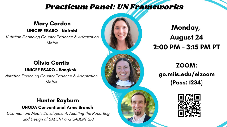 UN Practicum Students Panel