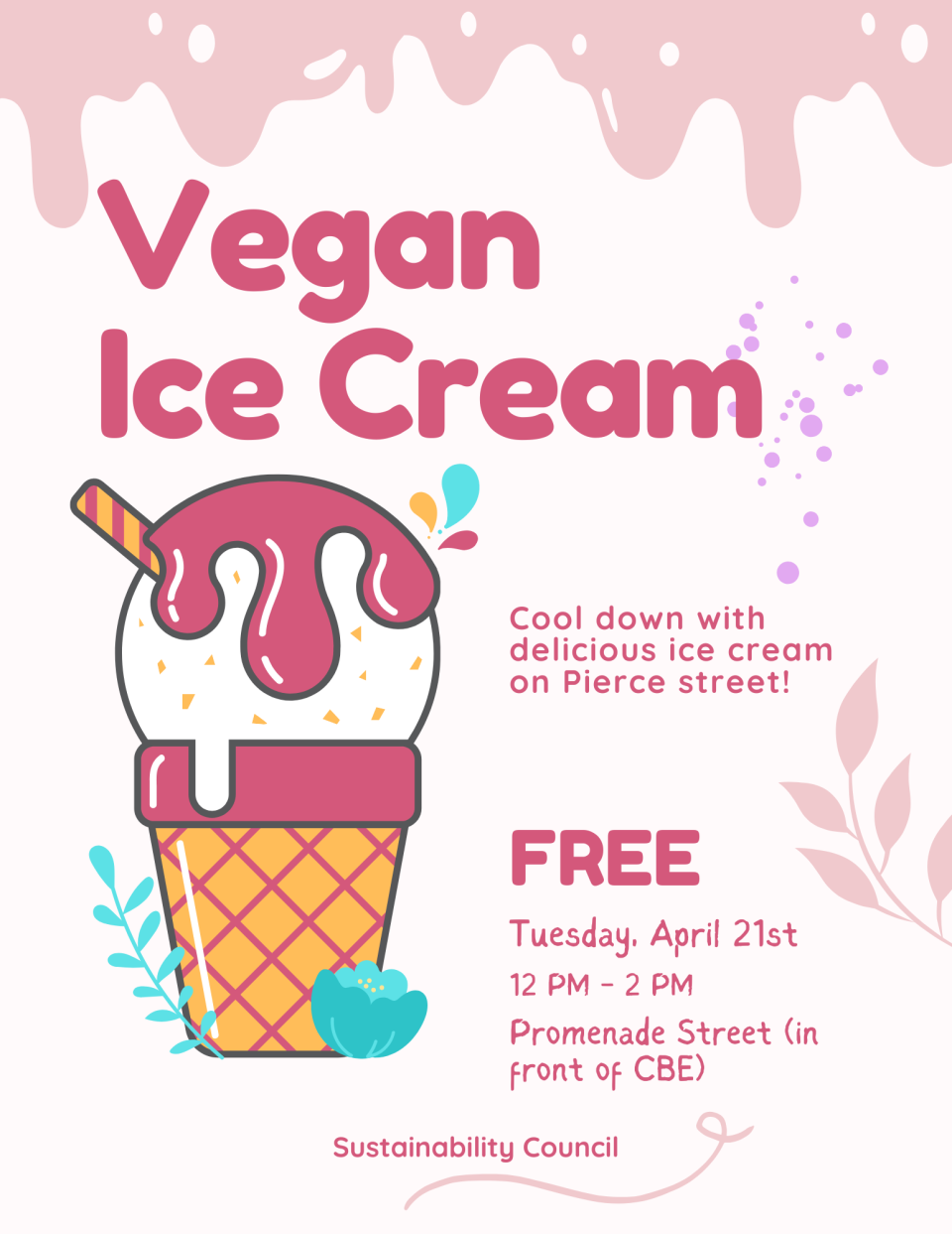 Carton picture of an ice cream cone.