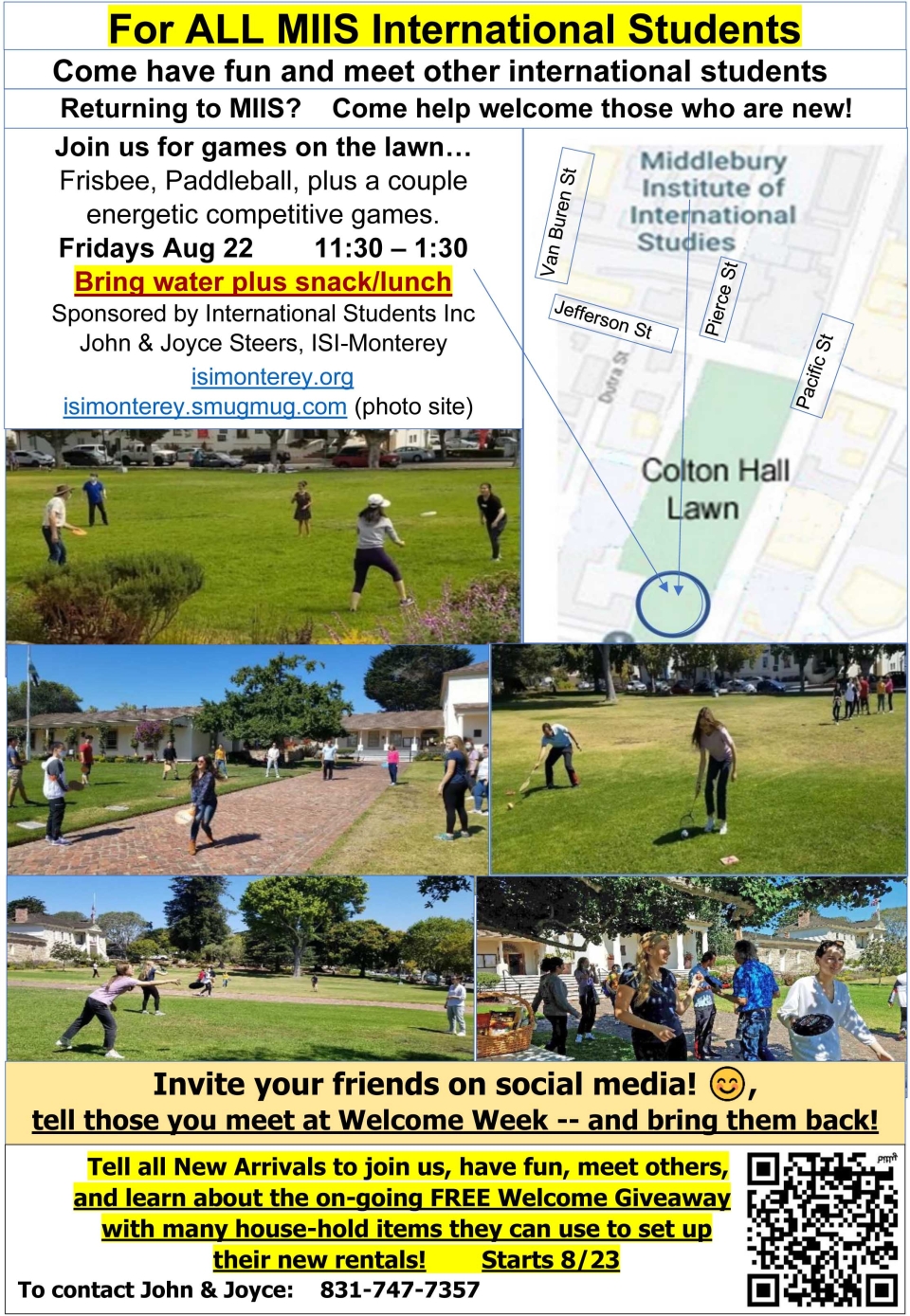 It’s all about meeting other new & returning international students.