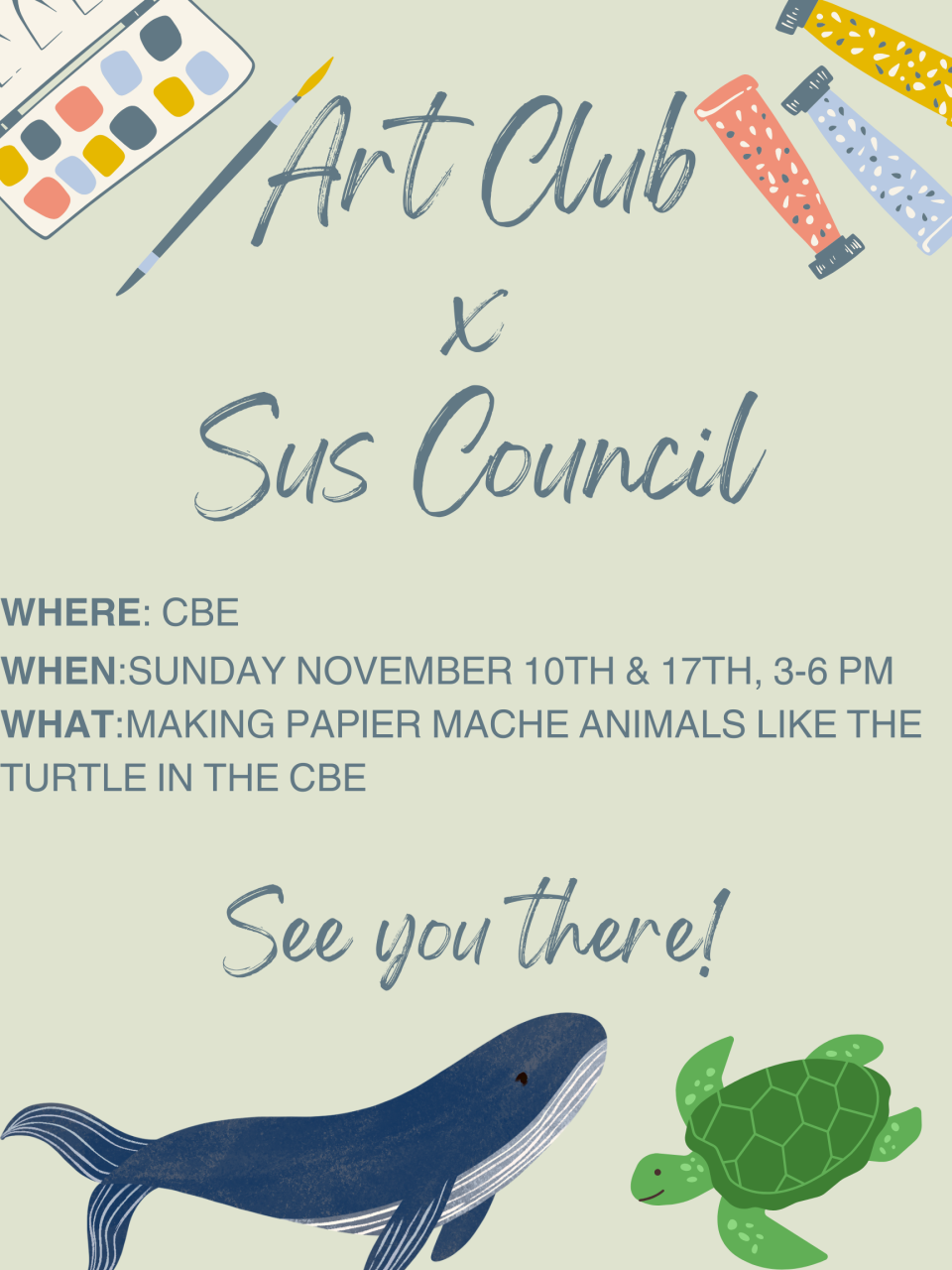 Art Club and Sustainability Council collab event!
