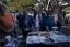 Guests help themselves to light Zimbabwean refreshments