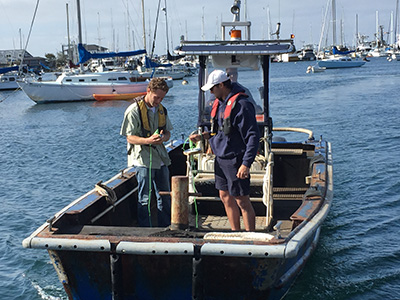 MIIS IEP Students with Monterey Harbor Patrol April 2018