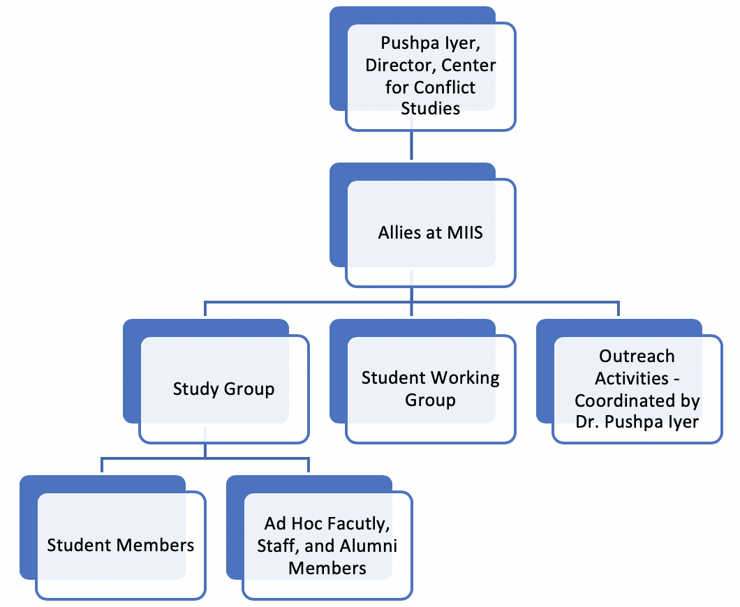 Diagram of Allies at MIIS structure