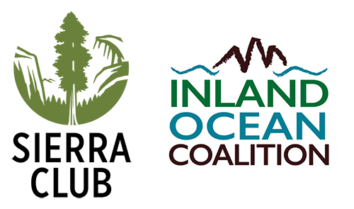 Sierra Club and Inland Ocean Coalition logos