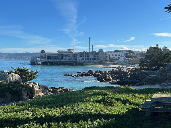 A view of the Monterey Bay Aquarium. 