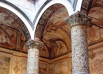 Arches in a cathedral in Florence