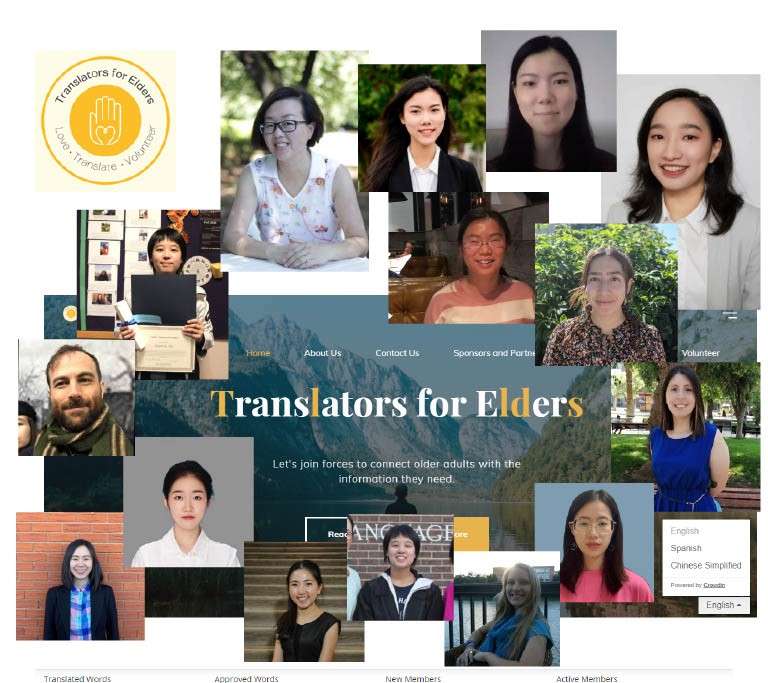 Faces of those who have interned or worked for Translators for Elders