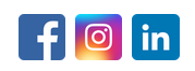 icons for facebook, instagram, and linkedIn