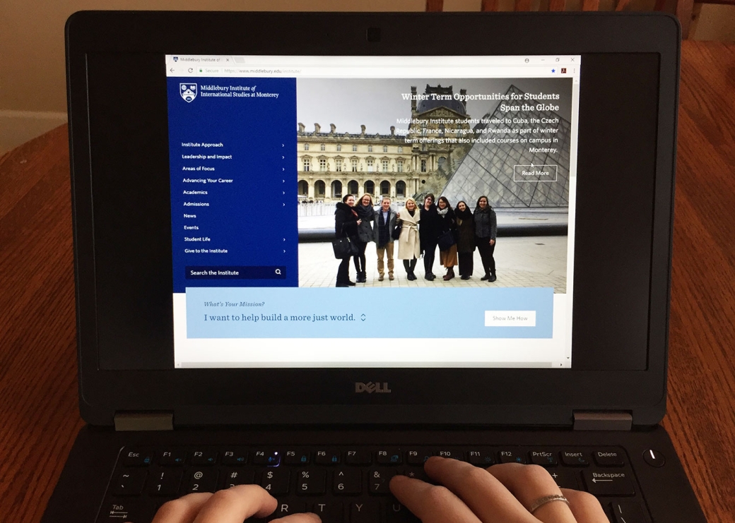 Website screenshot - 2018 launch