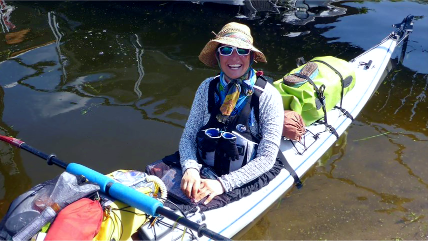 Alyssum Pohl kayaking