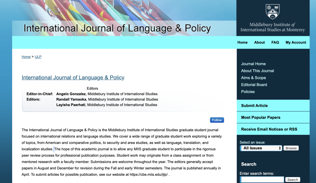 MIIS Academic Journal