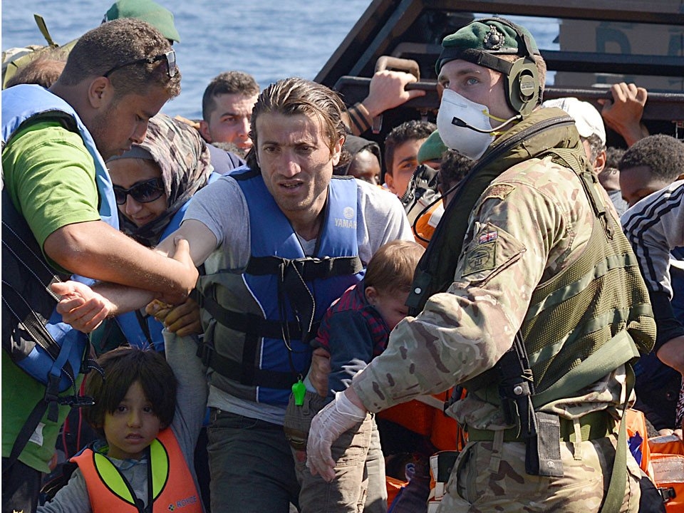Migrants rescued at sea