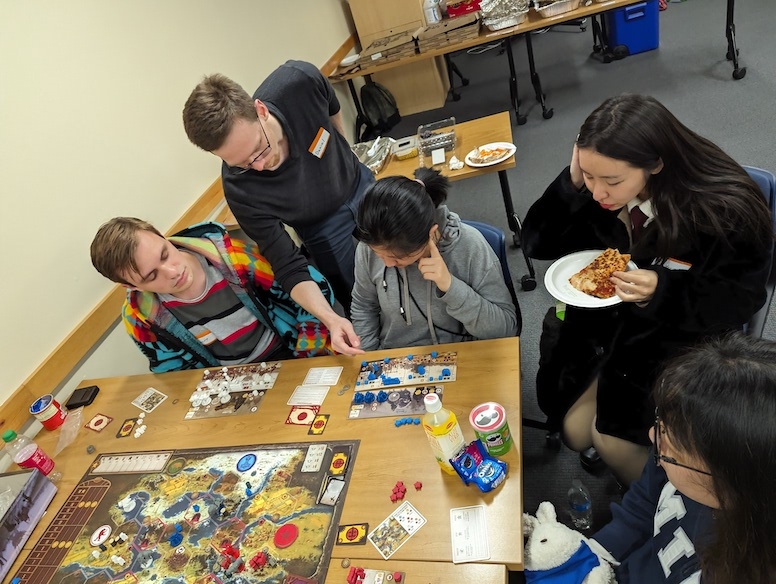 Students at a recent game night at Middlebury Institute