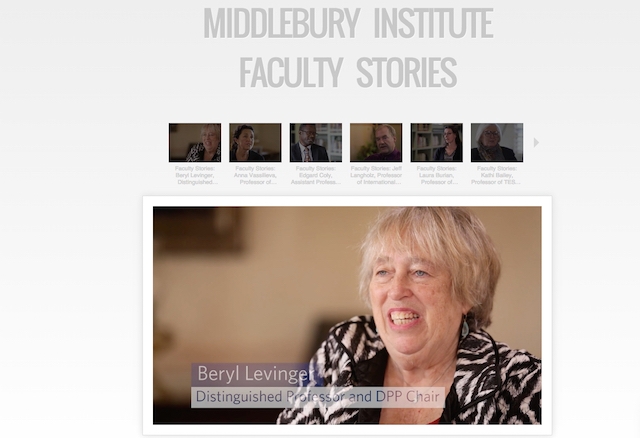 Faculty Stories Graphic with Professor Beryl Levinger