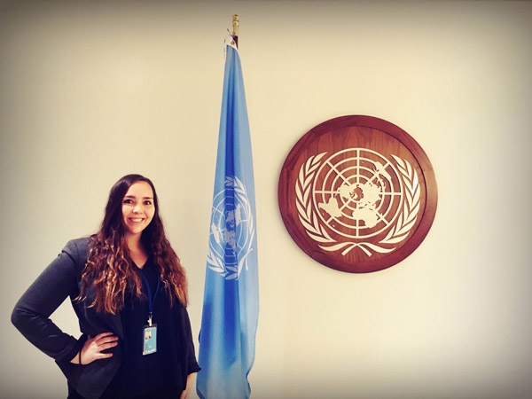 Elin Orre at the UN