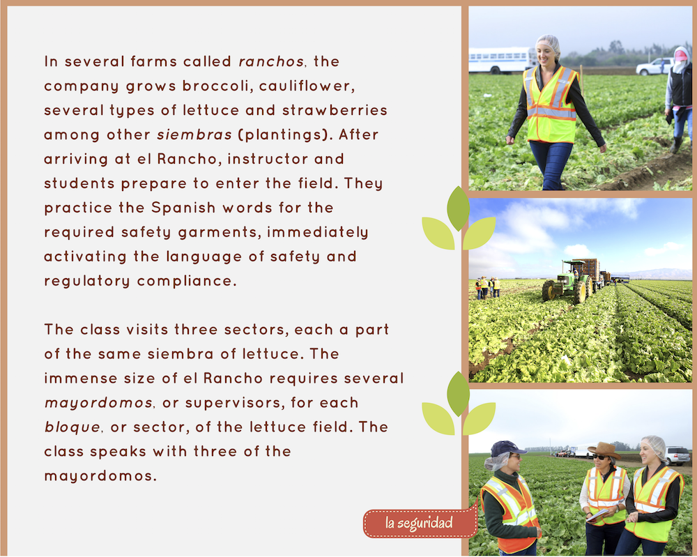 Class visits ranchos/farms to practice Spanish
