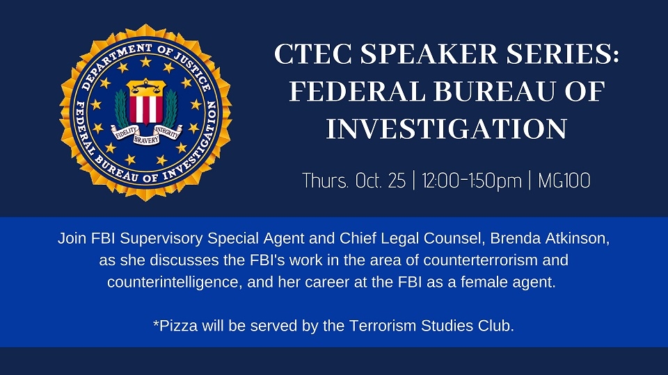 Poster for FBI event