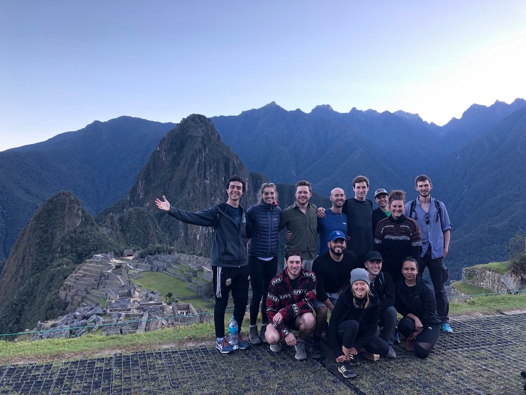 Peru Social Impact Corps group in Machu Picchu 2019