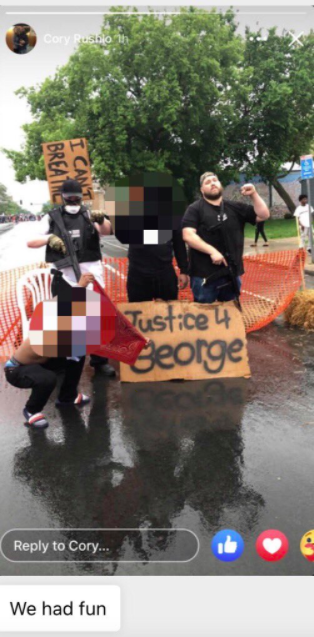 Boogaloo Bois on the Streets of Minneapolis.