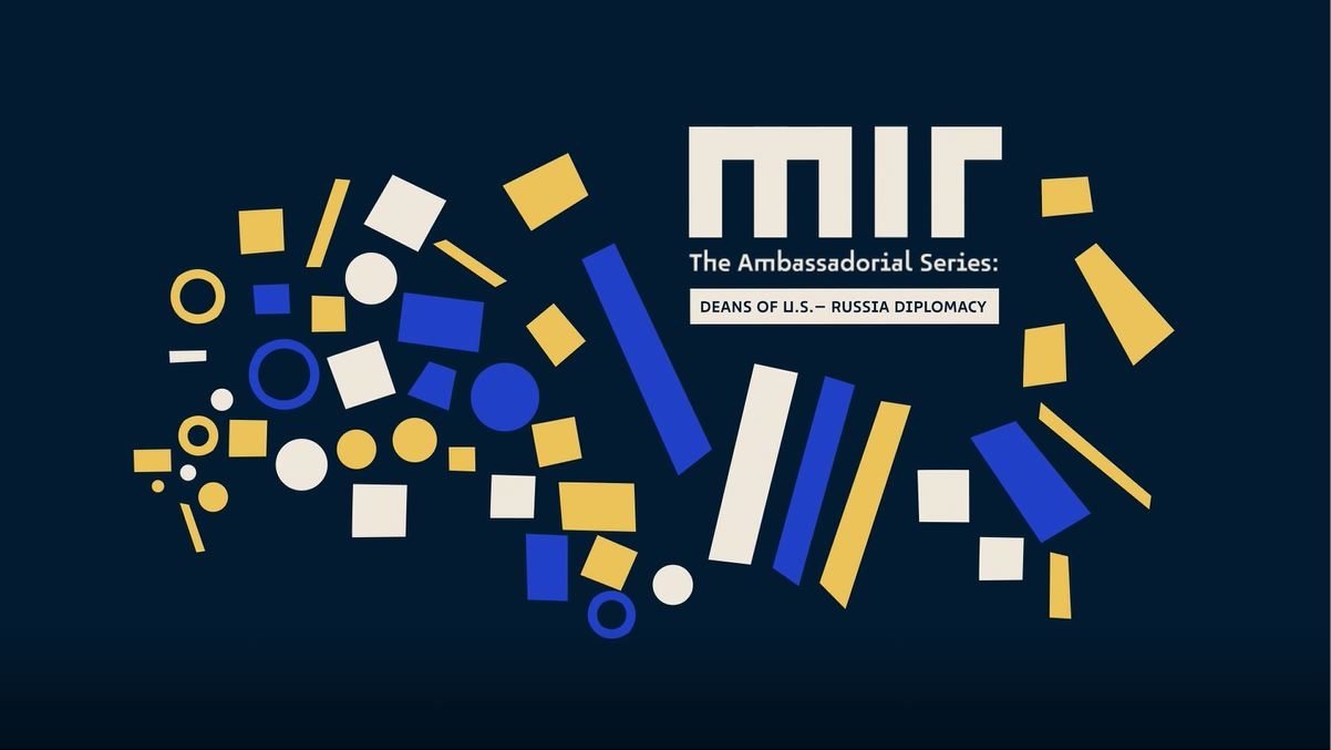 Geometric representation of Russia and MIR logo