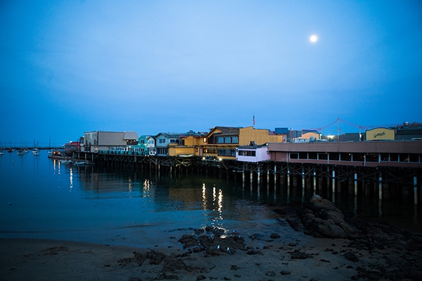 Fisherman's Wharf in Monterey at night
