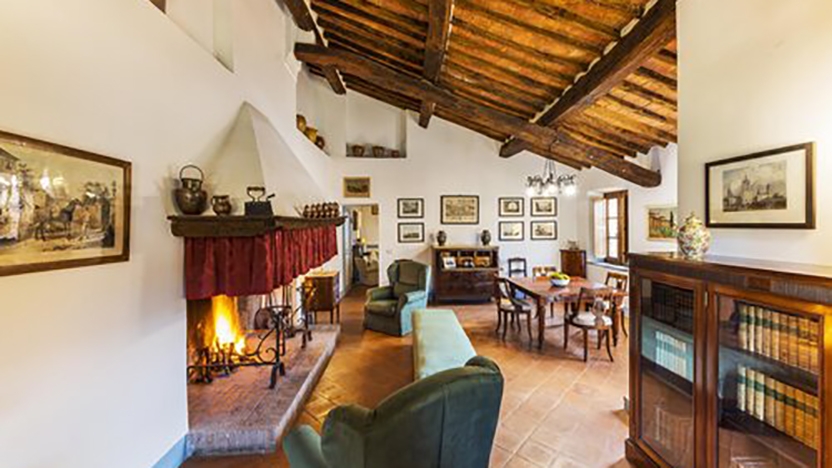 The living room in the Villa