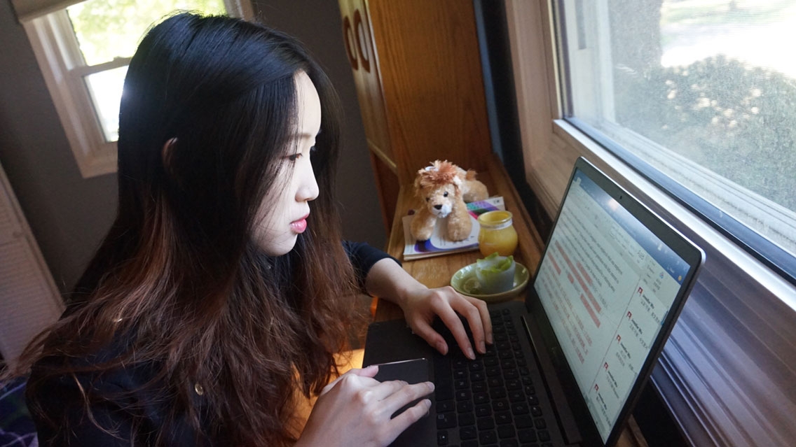 Jiayu Wu (MA in Translation ‘21) completed a translation internship from her home with a small business.