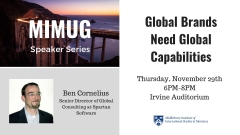 MIMUG - Global Brands Need Global Capabilities