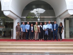 The group was hosted at the Ministry of Foreign Affairs by Grata Endah Werdaningtyas, Director of International Security and Disarmament