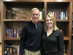 Retired General McChrystal with MIIS student Kate Simi