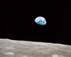 Earthrise photo taken in 1969 from Apollo 8