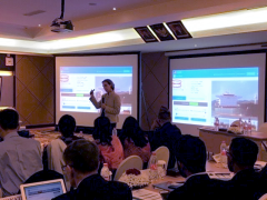 Professor Ruehsen lectures to UNODC attendees in Bali