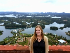 Kelly Roche in Guatapé, Colombia