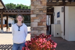 Abby Richardson standing outside the Samson Student Center