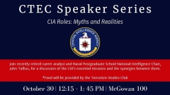 CTEC Speaker Series - John Tullius poster