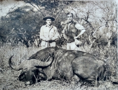 Hunter Sykes' grandfather with big game kill in 1937